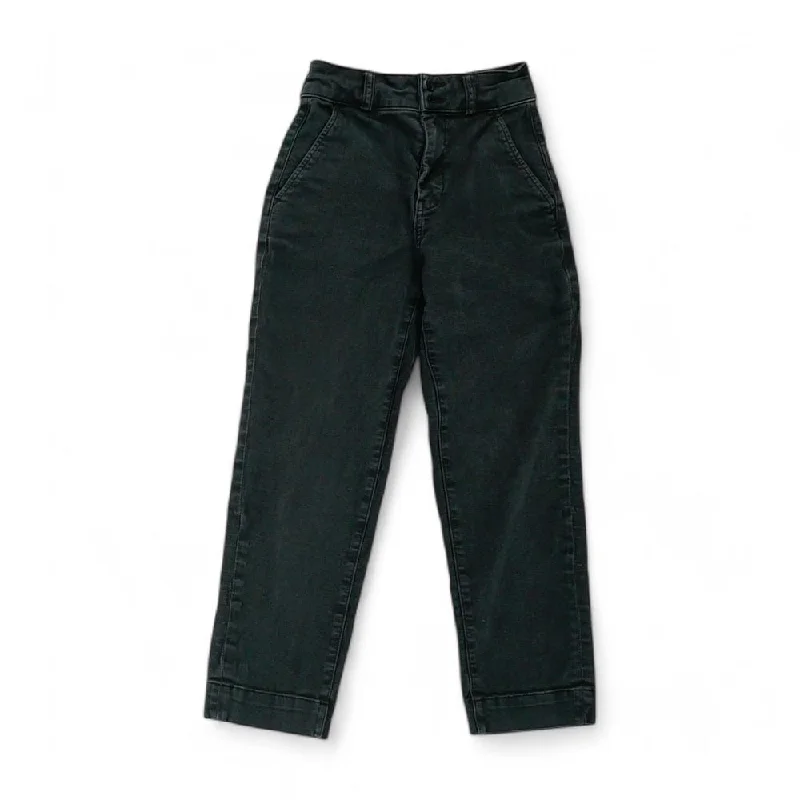 Black Solid High Rise Regular Jeans