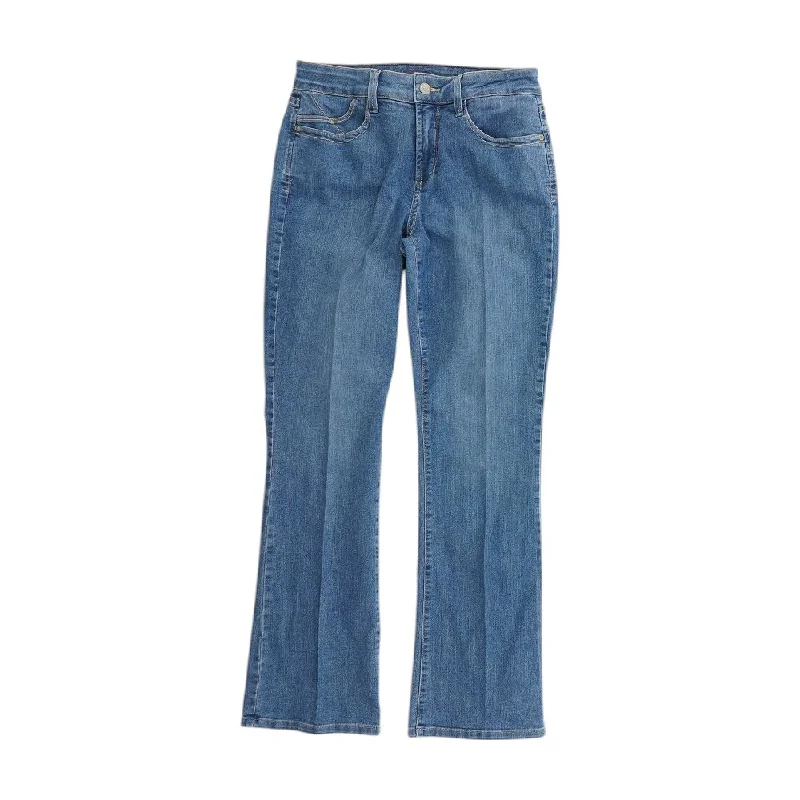 Blue Solid Bootcut Jeans