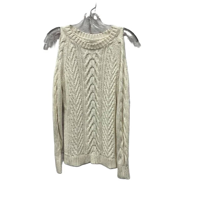 Sweater By Loft In Cream, Size: Xs