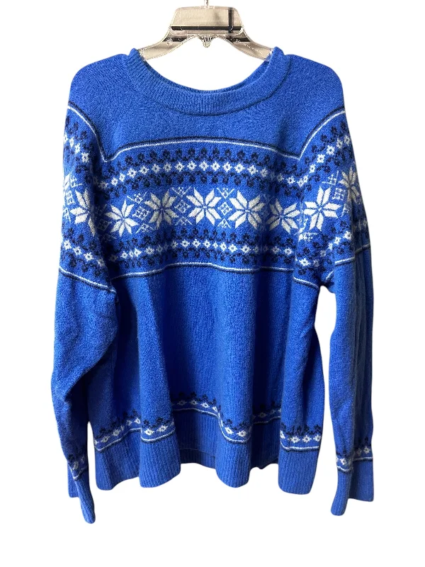 Sweater By J. Crew In Blue, Size: 3x