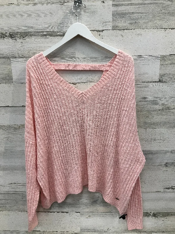 Sweater By Holiday Time In Pink, Size: L