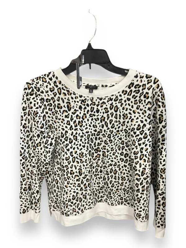 Sweater By Talbots In Leopard Print, Size: Mp