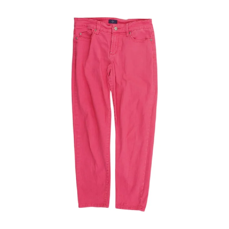 Pink Solid Jeans