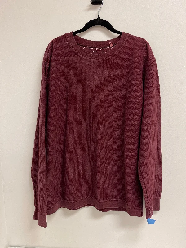 Sweater By Clothes Mentor In Red, Size: L