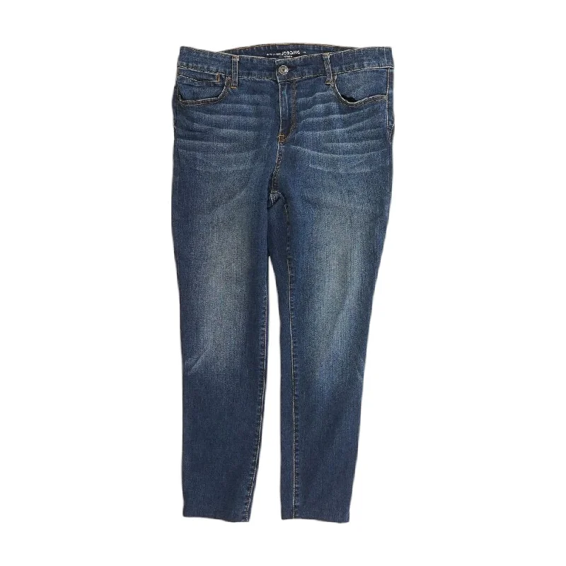 Blue Solid Capri Regular Jeans