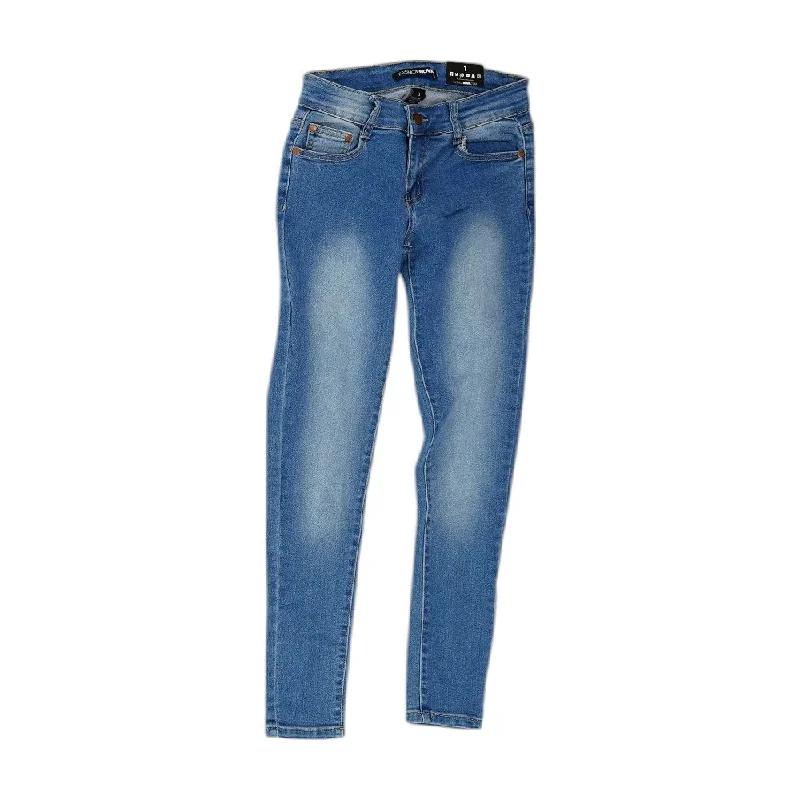 Blue Solid Jeans