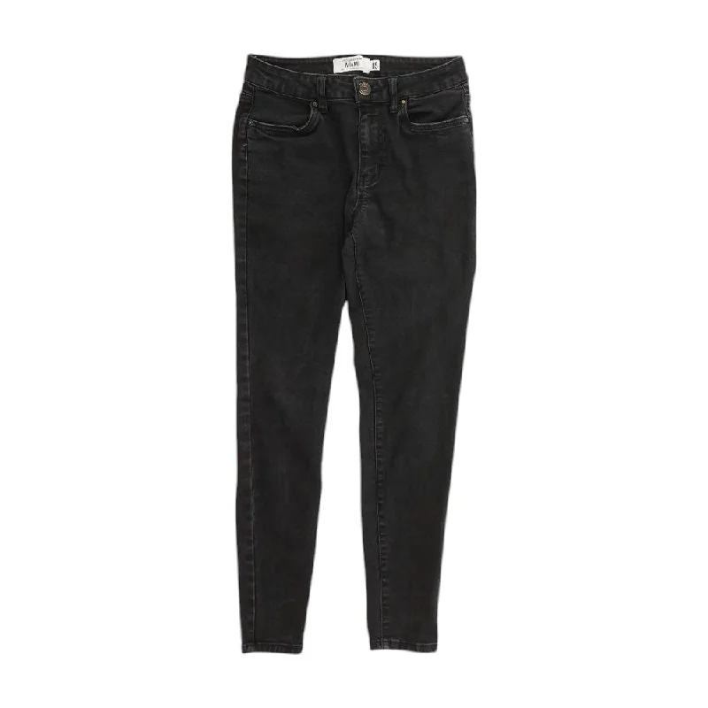 Black Solid Jeans