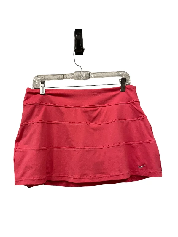 Athletic Skirt By Nike Apparel In Pink, Size: L