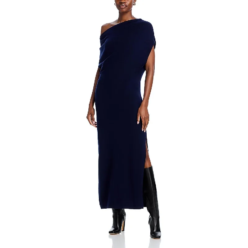 Womens Maxi Drapey Sweaterdress