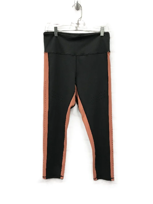 Black & Orange Athletic Leggings By Zyia, Size: M