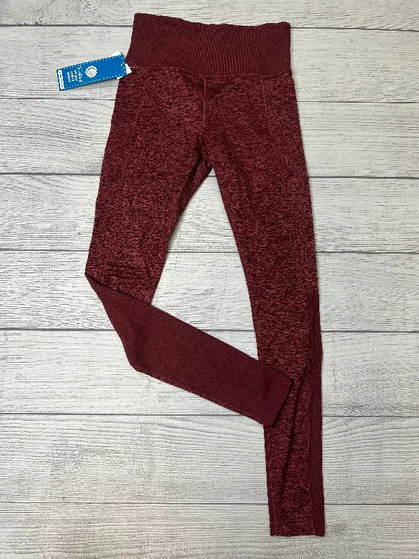 Red Athletic Leggings Athleta, Size M