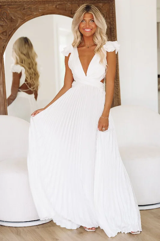 For Keeps Maxi Gown - White