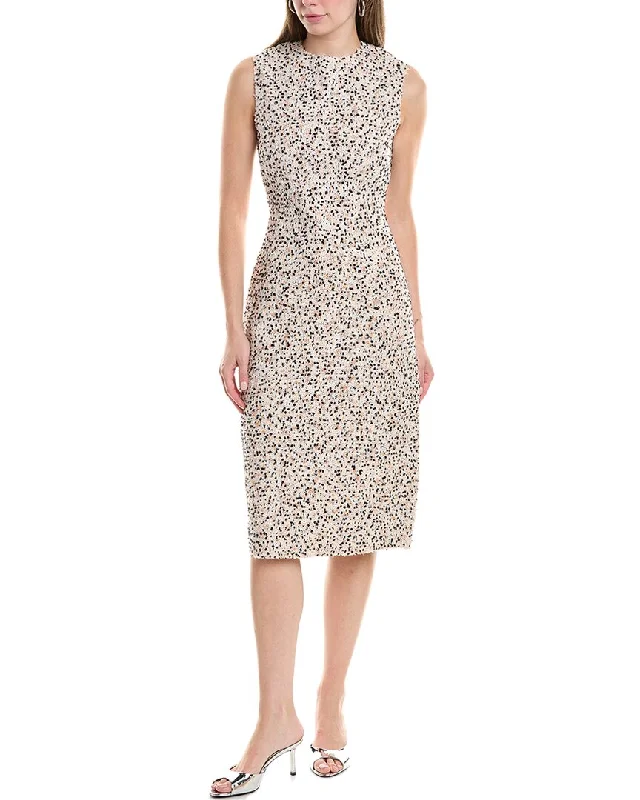 St. John Tweed Midi Dress