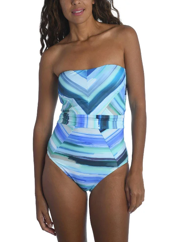 Womens Printed Lined One-Piece Swimsuit