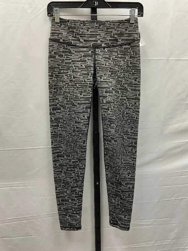 Black & Grey Athletic Leggings Lucy, Size S