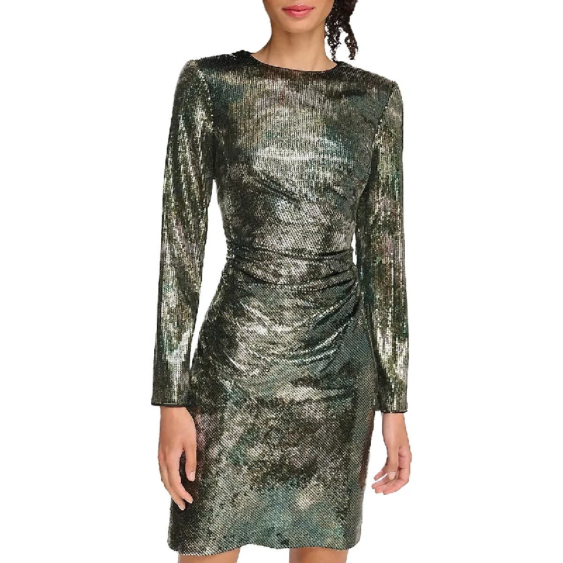 Womens Sequin Mini Cocktail And Party Dress