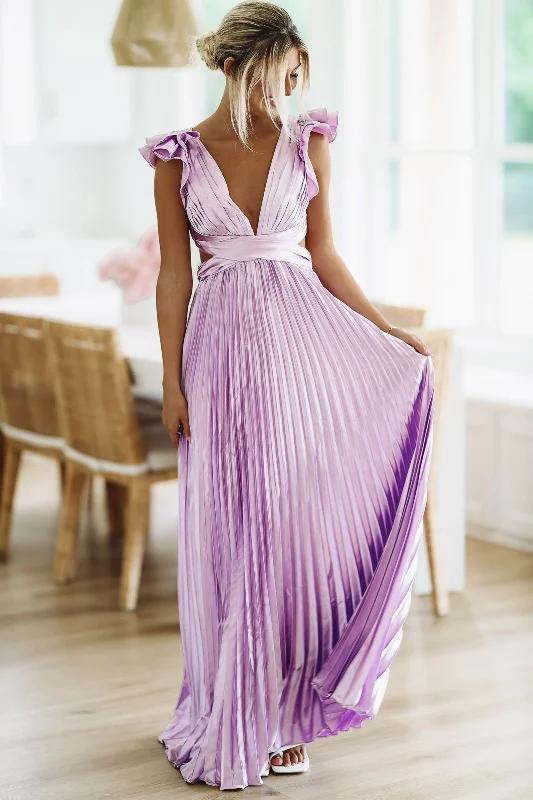 For Keeps Maxi Gown - Lavender (FINAL SALE)