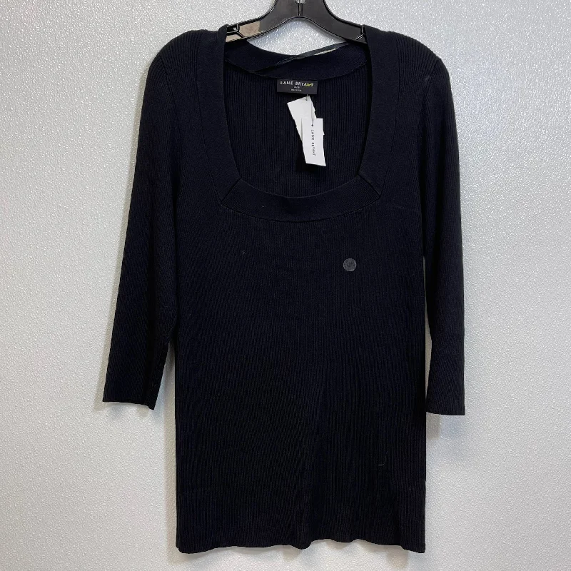 Top Long Sleeve Basic By Lane Bryant In Black, Size: Xl