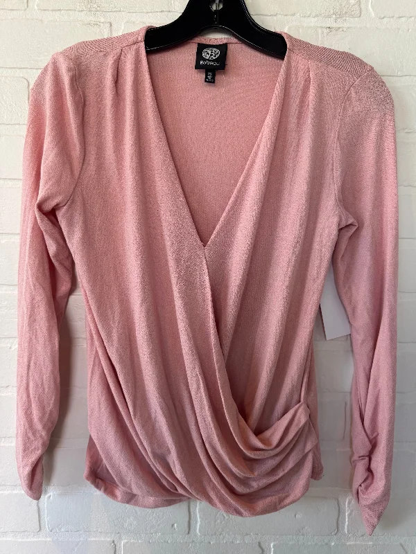 Top Long Sleeve By Bobeau In Pink, Size: Xs