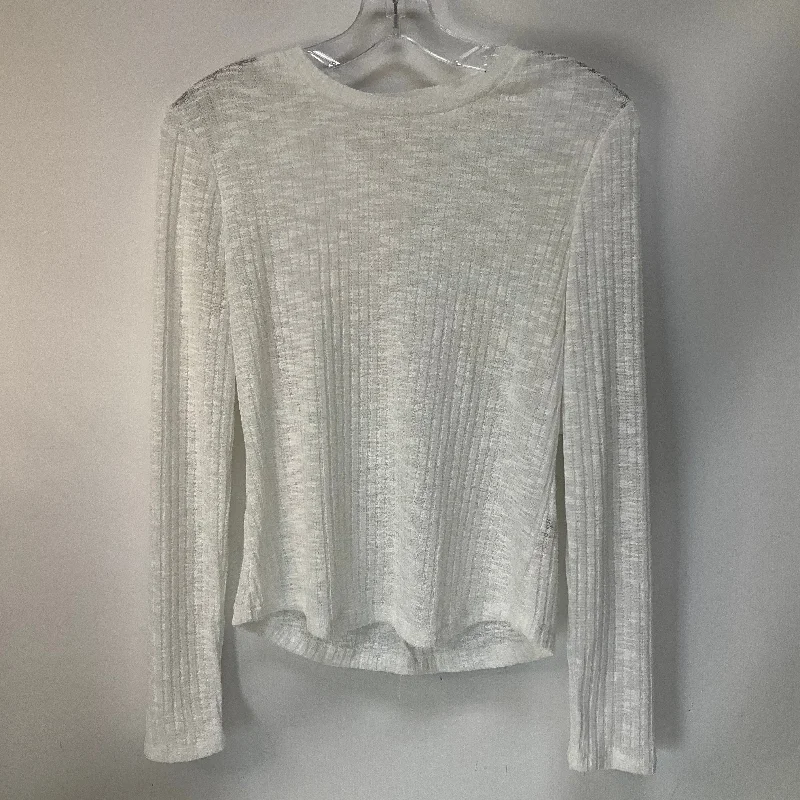 Top Long Sleeve By Free People In White, Size: M