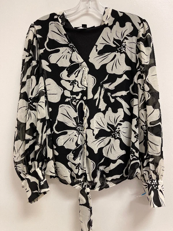 Top Long Sleeve By Marc New York In Black, Size: Xl