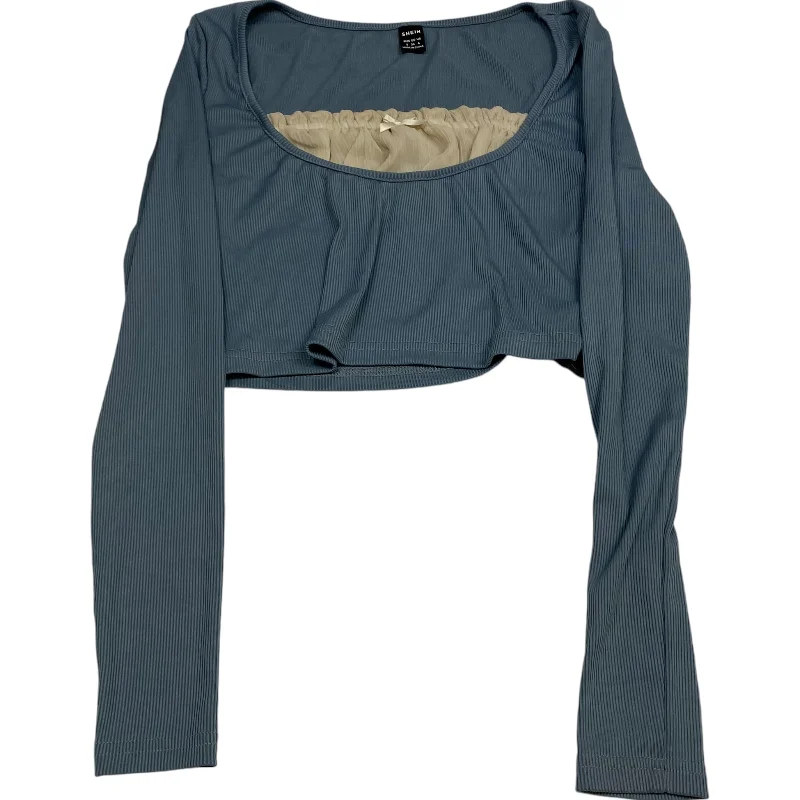 Top Long Sleeve By Shein In Green, Size: S