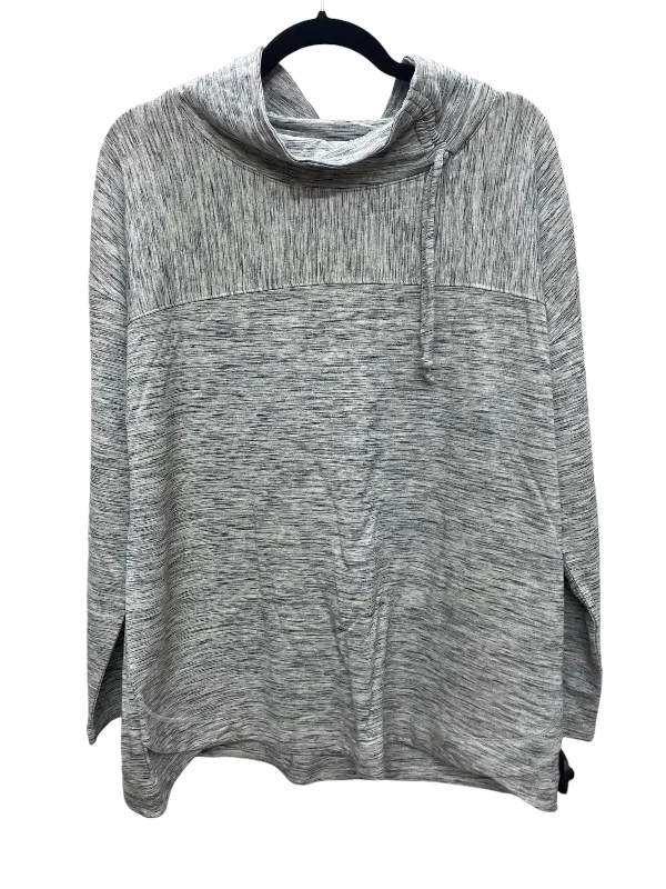 Top Long Sleeve By Talbots In Grey, Size: L