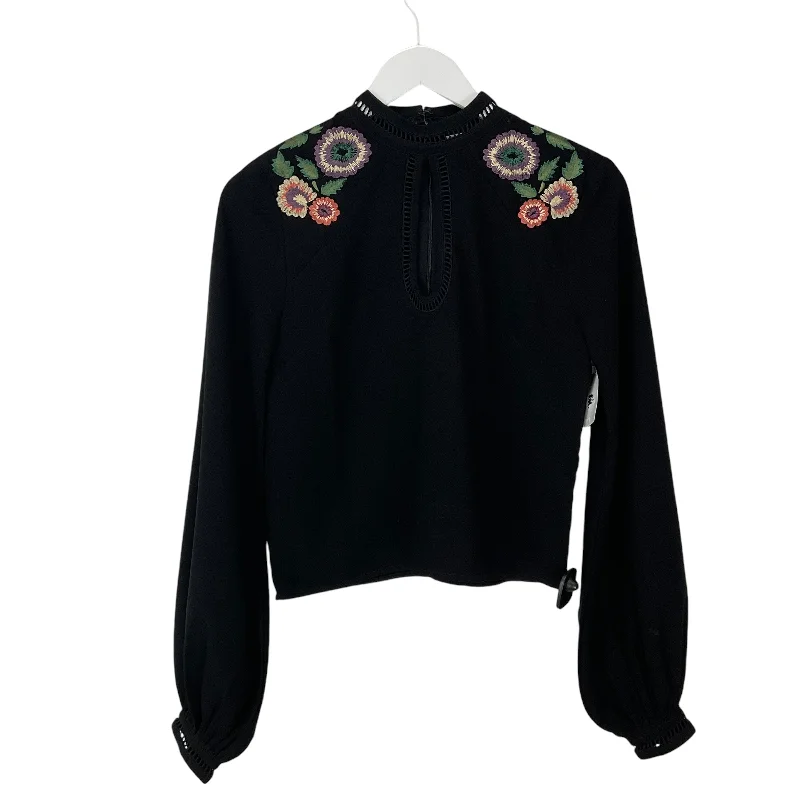 Top Long Sleeve By Tularosa In Black, Size: S